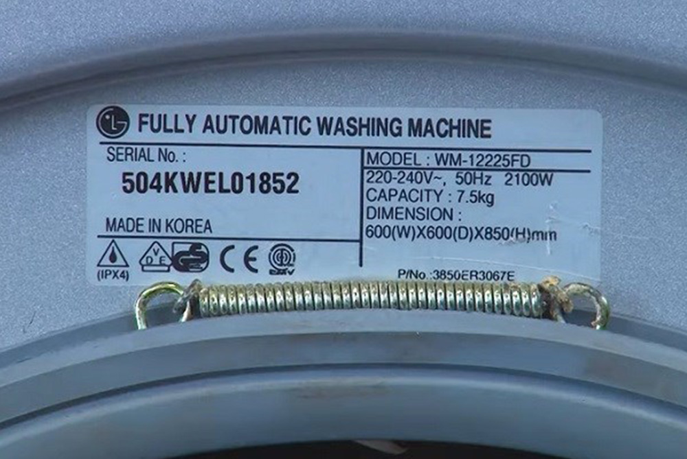 Çamaşır Makinesi Seri Numarası Nerede Yazar?